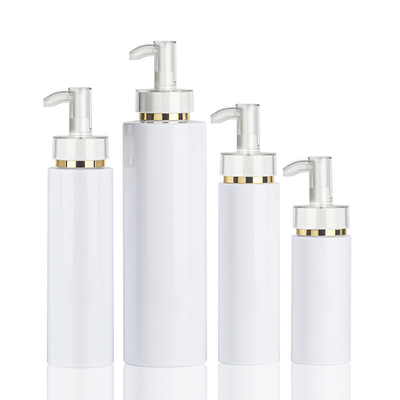 500ml gouden van de het Haarlotion van de Shampoofles Plastiek Gevormde van de de Flessendouche van de het Gelhand de Was Lege Container met Pomp