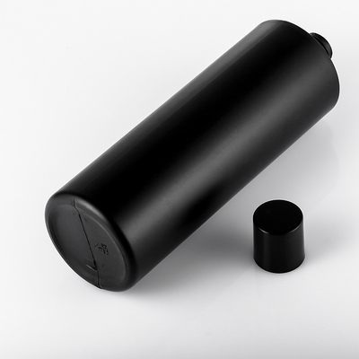 De berijpte Plastic Fles van 100ml met Schroefdekselpe Zwarte Kunststof