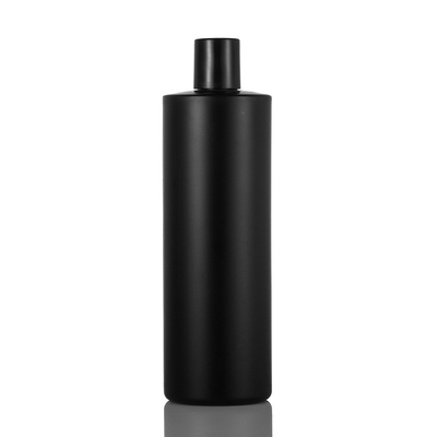 De berijpte Plastic Fles van 100ml met Schroefdekselpe Zwarte Kunststof