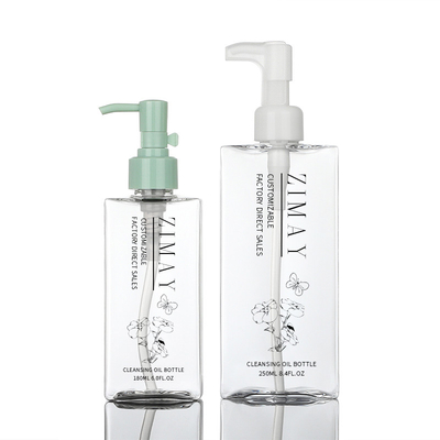 180ml ontruim Shampoo en van de de Lotionpomp van de Veredelingsmiddeltekendriehoek Fles Plastic 200ml van de Olie de de Verpakkende Container