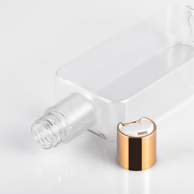 Plastic Schijfglb Fles Samenpersbare 300ml Zonder lucht met Gouden Schroefdeksel