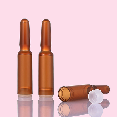 Amber Plastic Serum Vials Ampoule voor Kosmetische Essentie1ml Capaciteit