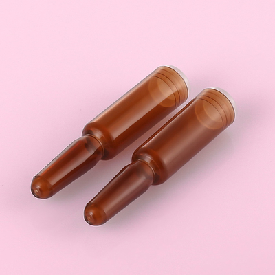 Amber Plastic Serum Vials Ampoule voor Kosmetische Essentie1ml Capaciteit